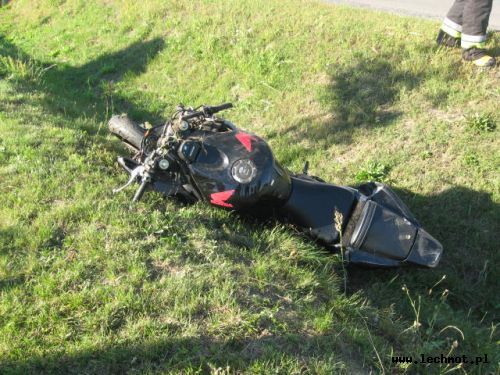 wypadek motocyklisty kluczbork