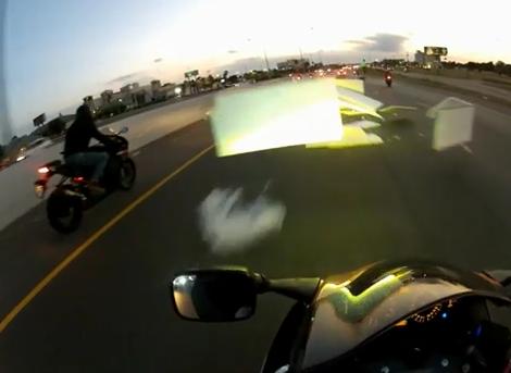 wypadek na motocyklu