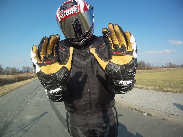 knox handroid test rękawic motocyklowych